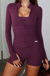Kickoff Jacket Plum